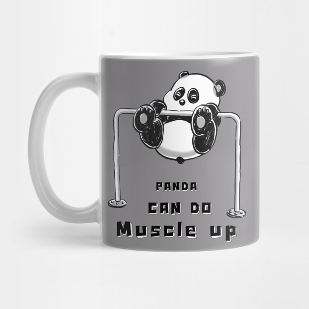 Panda can do muscle up. by Yong Toon